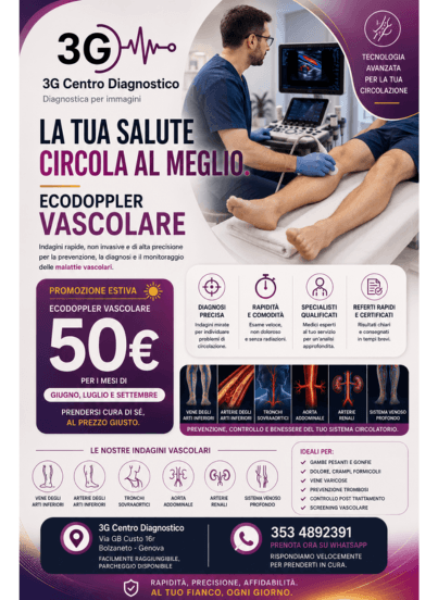 Promozione Estiva: Ecodoppler Vascolare
